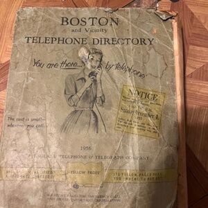 1956 Boston telephone directory